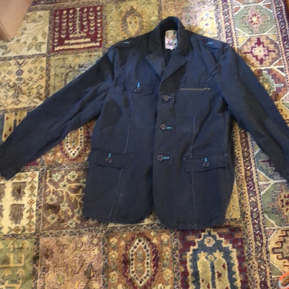 Smash vintage navy blue jacket - Picture 1 of 8